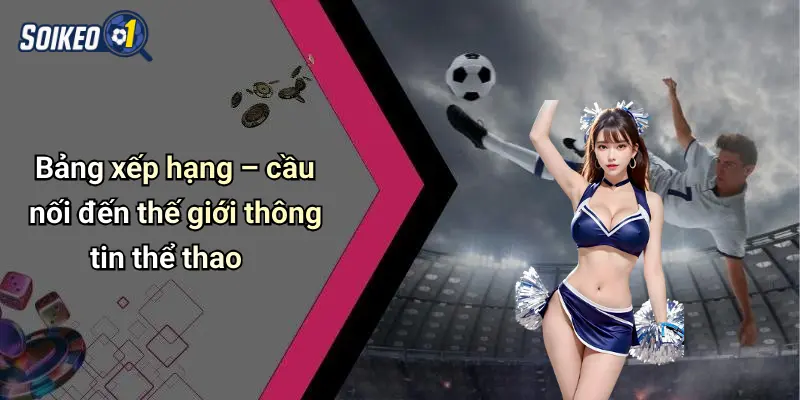 Bảng xếp hạng – cầu nối đến thế giới thông tin thể thao