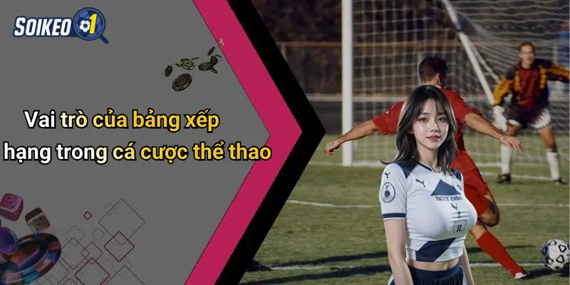 Vai trò của bảng xếp hạng trong cá cược thể thao