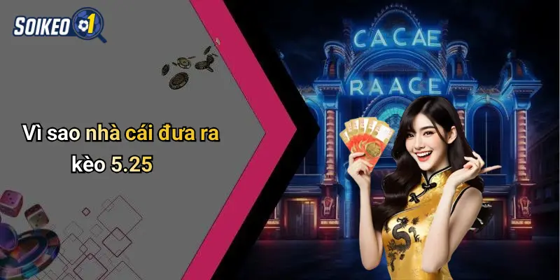 Vì sao nhà cái đưa ra kèo 5.25