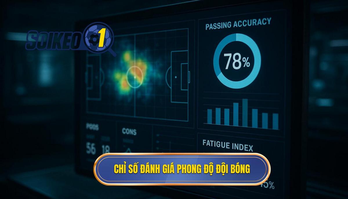 Các chỉ số quan trọng khi đánh giá phong độ đội bóng