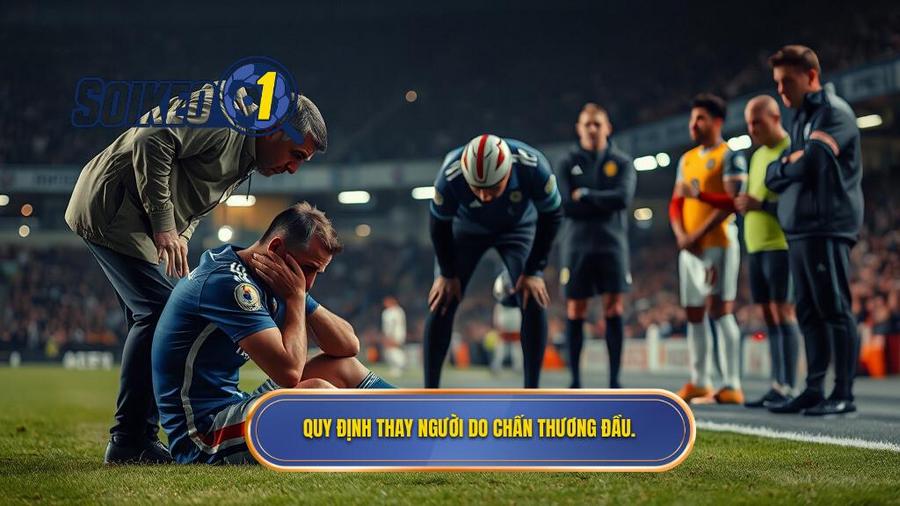 2. Quy định thay người do chấn thương đầu.