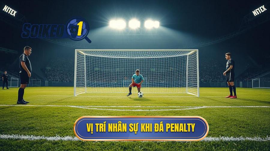 2. Vị trí nhân sự khi đá penalty