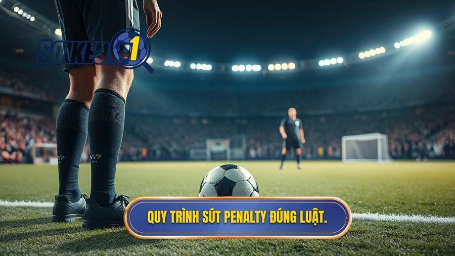 3. Quy trình sút penalty đúng luật.