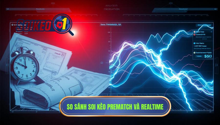 Bảng so sánh giữa Soi kèo Prematch và Soi kèo Realtime